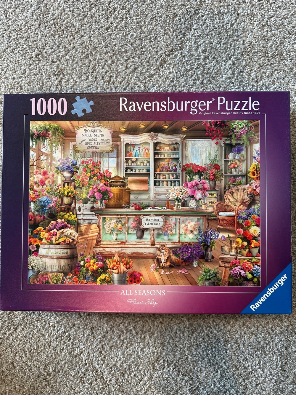 Ravensburger Puzzle ~ 1000 pc ~ All Seasons Flower Shop